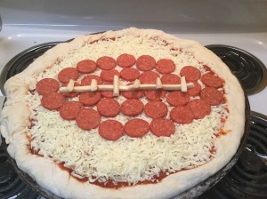 football pizza